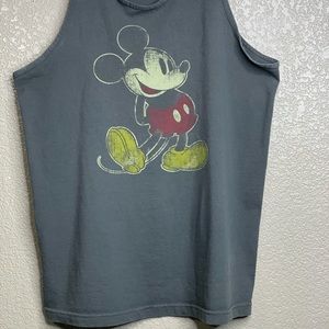 Disney Parks Womens Tank Top Mickey Mouse Graphic Shirt Size Large